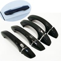 For VW T-ROC 2016-2021 Volkswagen T ROC TROC Black Chrome Car Side Door Handle Cover Trim Sticker Styling Accessories