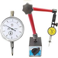 10mm Dial Indicator Magnetic Stand Base Holder 0.8mm Dial Test Comparator For Equipment Calibration