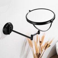 Black/Antique Makeup Mirror Brass Bathroom Mirrors 3 X Magnifying Mirror Folding Shave 8 " Dual Side Wall Hanger Round Mirror