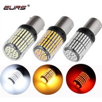EURS 1x T20 S25 Canbus 1156 1157 LED bulb 3014 144smd LED P21W BAY15D BAU15S LED 7440 7443 Car turn signal brake light 12V