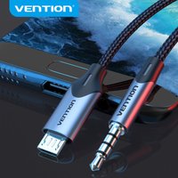 Vention Micro USB auf 3,5 mm Audiokabel für Hi-Fi-Soundkarte, Mikrofon, Karaoke, 3,5-Klinkenadapter für Samsung Xiaomi Android Phone