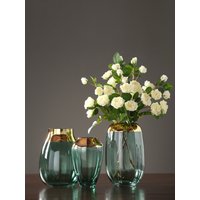 Creative Glass Vase Golden Transparent Hydroponics Flower Arrangement Modern Home Decorations Handicraft Furnishings Gold Vases