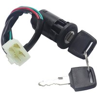 Motorcycle Electric Door Lock 4 Male Plug Ignition Key Switch For 50cc 110cc 125cc 150cc 250cc ATV QUAD Dirt Bike Accessories