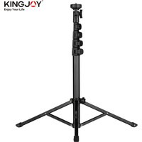 Kingjoy Photography Video Tripod Live Video Broadcasting Bracket Aluminum Alloy 1/4" Screw for Camera Smartphone Video Light