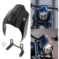 Motorcycle Light Black Front Headlight Fairing For Harley Softail Street Bob FXBB FXBBS 2018-2021