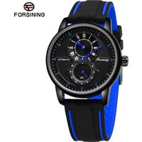 FORSINING männer und frauen uhren einfache wind doppel ring mechanische haut band uhr eine vielzahl von farbe mechanische uhr