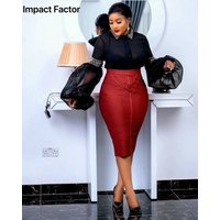2024 New Bandage Women'S Pencil Skirt High Waist Design Socialite Party Club Bust Skirt Black Blue 75cm L XL XXL Size Stock