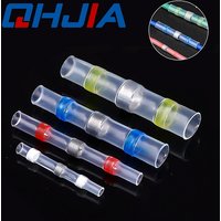 SST Heat Shrinkable Tube Waterproof Solder Ring Wire Connectors 5/10/30/50PCS Awg22-18 Butt Bushing Electrical Splice Terminal