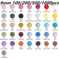 Kovict 9mm Round Silicone Beads 100/200/500/1000Pcs For Jewelry Making DIY Necklace Bracelet Earrings Etc Handmade Accessories image 4