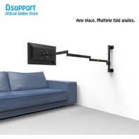 Wall Mount Ultra Long Arm fit for 19-24 inch Monitor Support Full Motion Monitor Holder Mount Bracket