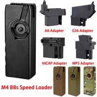 Tatcial BB Loader M4 Hand Crank Mag Airsoft Loader 6mm 1000 Round For M4/AK/G36/HiCAP/MP5 Qucik Reloading Device Equipment