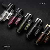 HONEST 2020 New Cigarette Lighter Torch Turbo Lighter Gas Lighters Jet Unusual Lighters Flints Butane Smoke Gadgets For Men