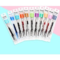 12pcs/box Pentel Energel X REFILL Needle Tip LRN5 Gel Ink Refill Fit for BLN75/105 0.5 Mm Black/Blue/Red/blueblack 12 Colors