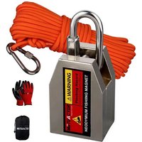 ONE Two Three Sides Fishing Magnet Kit 1200lb Super Strong Neodymium Magnet With 20m Rope Powerful Combined Fishing Salvage