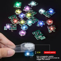 DIY Modeling Magnetic Control LED Lamp Magnetron Switch Animation Figure plus Light Model Wireless Light With Battery 1pc