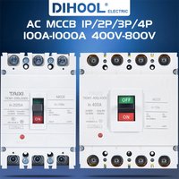 100A 200A 225A Moulded Case Circuit Breaker CM1 MCCB 400A 630A 800A Low Voltage Circuit Breaker