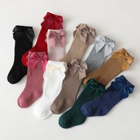 Neue Marke Baby Kleinkinder Socken Herbst Winter Kinder Mädchen Kniehohe Lange Socke Baumwolle Großen Bogen Spanisch Stil Kinder Boden Socken