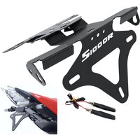For BMW S1000R S1000 R S1000RR S 1000 RR 2010-2018 Motorcycle Aluminum Rear License Plate Holder Frame with Turn Signal Light