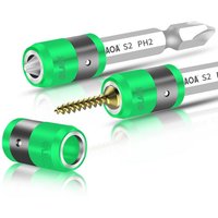 LAOA S2 1/4 “Screwdriver Bit With Magnetic Ring 6.35mm Electric Screwdriver bits and Magnetism Ring