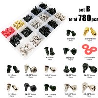 305/780pcs Computer PC Case Hard Disk Drive Fan Motherboard Power Supply Server HDD PSU PCI Mount Repair DIY Screw Bolt Kit Set