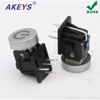 5pcs TS-H016 Power Switch Side Plug With Light Button with LED Cap Tact Switch 4-pin Jog Reset