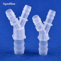5~200Pcs 4~12mm PP Y-Type Reducing Tee Connectors Aquarium Tank Air Pump Aerator Fittings Garden Irrigation Pagoda Hose Joints