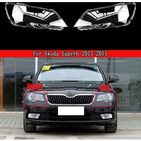Auto-Scheinwerfer-Objektiv für Skoda Superb 2013 2014 2015, transparente Scheinwerferabdeckung, Plexiglas, ersetzt den Original-Lampenschirm