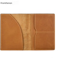 Fromthenon Vintage Leather Passport Holder Notebook Cover Korean Travel Document Case Business Pocket Air Ticket Protective Case