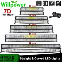 22 32 42 50 52'' Zoll Gerade Gebogene Led-Lichtleiste Spot Flut LED Auto Lichter Offroad Fahren Nebelscheinwerfer Lkw 4x4 ATV UTV 12V 24V