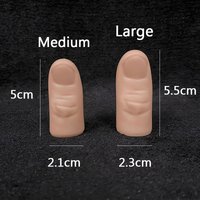 5pcs PET Thumb Tip Magic Tricks Magician Accessory Close Up Illusions Gimmick Mentalism Prop Fake Thumb Tip Silk Vanish Magia