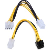 ATX 4-Pin Male To 8-Pin Female CPU Board Power Supply Converter Adapter Cable