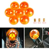 Universal Auto Shift Knob Star Orange 54mm Diameter Gear Shift Knob 1-7 STARS