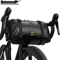 Rhinowalk Bicycle Bag Handlebar Bag Waterproof Front Tube Cycling Bag MTB Multifunction Portable 12L MTB Road Handlebar Bag image 4