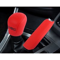 2Pcs Shift Gear Knob Handbrake Cover For Ford Focus 2 3 Fiesta Kuga 2 Escape Gear Head Silicone Covers Handball Lever Collar