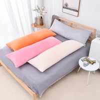 Superweicher Plüsch-Körperkissenbezug, nordischer schlichter langer Kissenbezug, großer Kissenbezug mit Reißverschluss für Bett, Sofa, Heimdekoration