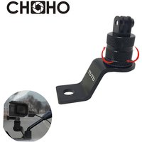 For Gopro 13 12 Accessories Motorcycle Aluminum bracket CNC 360 Rotate rearview mirror Mount for Go Pro DJI OSMO Action Insta360