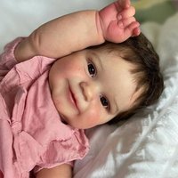 NPK Two Size Version Reborn Toddler Maddie Cute Girl Doll with Rooted hair Soft Cuddle Body High Quality Doll