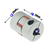 LM series 1PCS D35L50 Flexible plum clamp coupler shaft size CNC Jaw shaft coupling/8/10/12/14/16/18/20/22mm D35L50 8mm shaft