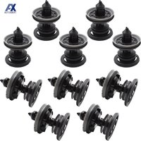 10x Interior Door Trim Panel Card Clips For VW Volkswagen Touran Tiguan Golf Passat Polo Car Plastic Rivets Fasteners