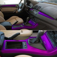 Car-Styling 3d 5D Carbon Fiber Car Interior Center Console Color Change Molding Sticker Decals For BMW X5 E53 1999-2006