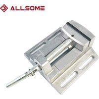 ALLSOME BG-6258 Aluminum Drill Press Vise Flat Pliers Mini Drill Chuck Multi Tool Manual Clamp HT2836