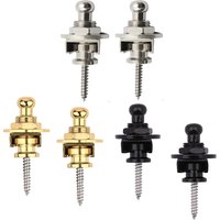 2pcs Metal Guitar Strap Lock Buttons Security Guitar Strap Locks For All Acoustic Electric Bass Guitar