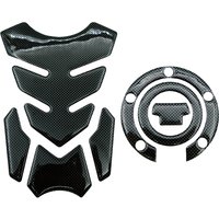 Motorcycle 3D Carbon Fiber Look Decal Fuel Gas Cap Cover Tank Protector Pad Sticker For Yamaha R1 R6 FZ6R FZ1S FAZER FZ6 FZ8 XJ6