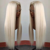 60 Ash Blonde13x5 Silk Top Lace Ftontal Wig Virgin Human European Hair Heavy Transparent Silk Base Lace Wigs Natural Hairline