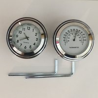 Waterproof Motorcycle Motorbike Clock Or Thermometer Thermo Fit For 7/8" or 1" Handle Bar Harley Honda Yamaha Suzuki Kawasaki