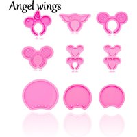 DY0189 Double Headband Ears Mouse Head Band Resin Molds, Silicone Mold Crafting Make with Epoxy Art Diy, Chocolate Fondant Tools