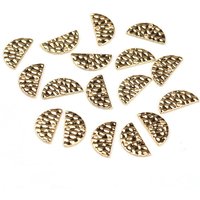 15*7MM 20pcs/lot Retro Half Round Zinc Alloy Connectors Charms For DIY Necklace Earrings Connectors Accessories