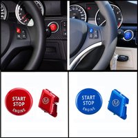 Steering Wheel M Button Engine Start Stop Switch Button Replace Cover For BMW 1 Series E81 E82 E87 E88 X1 E84 Auto Accessories