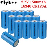 3.7V Li-ion Battery 16340 CR123A Batteries For LED Flashlight Laser Pointer Battery spare 3.7V 1500mah CR123A 16340 batteria