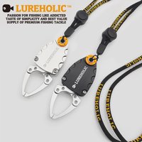 Lureholic Aluminium Alloy Mini Fish Lip Grip Gripper Fishing Grabber Grips Control Pliers Hook Remover Lure Fishing Tackle Tool
